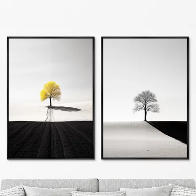 Набор из двух постеров на холсте Trees 75X105 / 75X105 CM 8