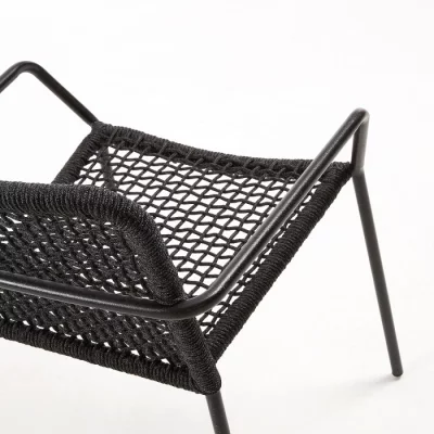 Стул с подлокотниками Boomer 60X56X80 CM чёрный 5