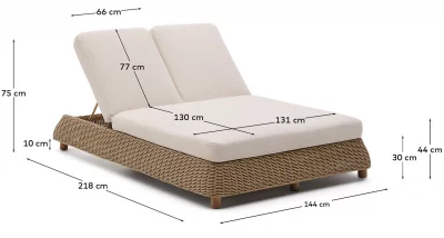 Двойной шезлонг Meria 144X218X44-75 11