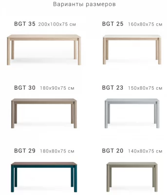 Обеденный стол Bergen 180X80X75 CM 7