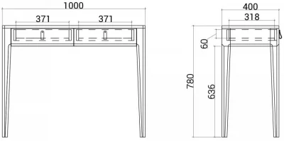 Консольный стол Case 100X40X78 CM 6