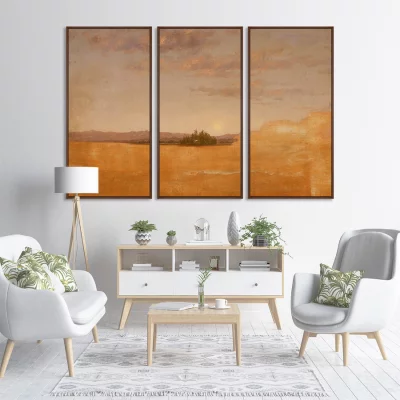 Репродукция картины из 3-х частей Landscape Sketch 52X105 / 52X105 / 52X105 CM 6