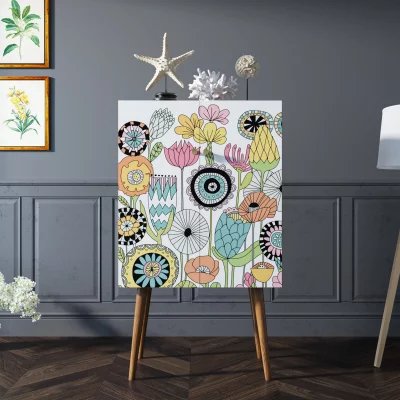 Комод на высоких ножках Berber 70X45X120 CM 4