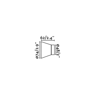 Керамическое бра Kera белое 7.4X7.4X6.2 CM 3