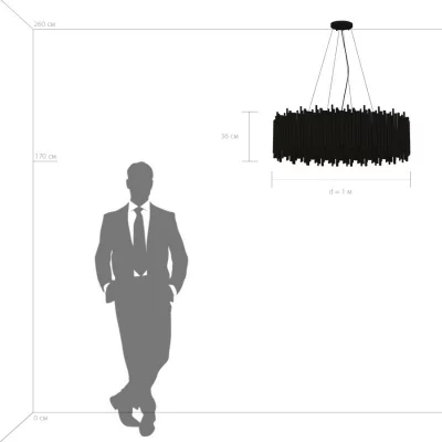 Подвесная люстра Savona 100X45X55 CM 7