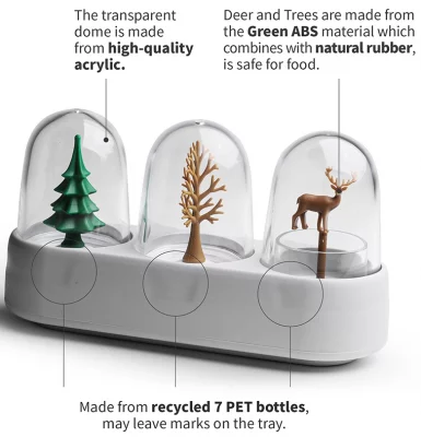 Набор емкостей для специй и зубочисток Forest Ecology 6