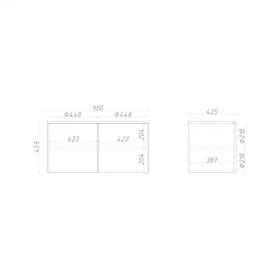 Тумба подвесная ML070 8