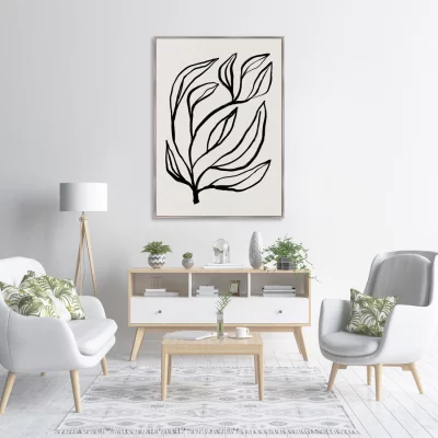Репродукция на холсте Branches in color No8 75X105 CM 3