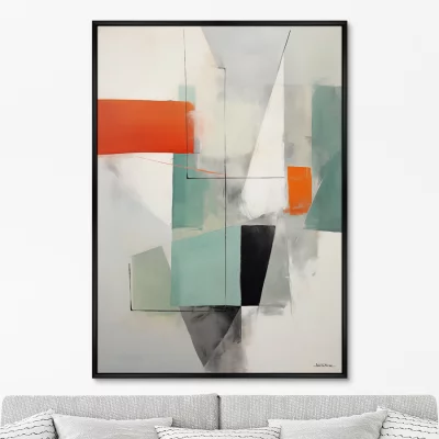 Постер на холсте Summer Colors Geometry 75X105 CM 6