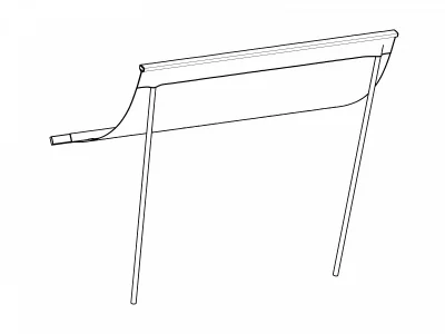 Текстильный навес Campi 170X140 CM 3