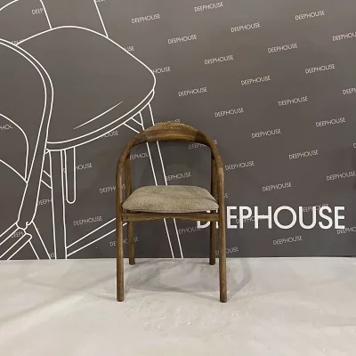 Стул Лугано бежево-коричневая ткань дуб тон терра 51X55X78 CM 8