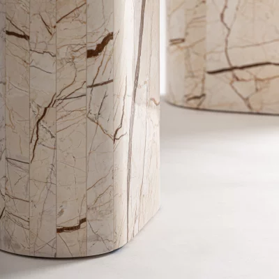 Кофейный столик из мрамора Eriva 135X70X40 CM 5