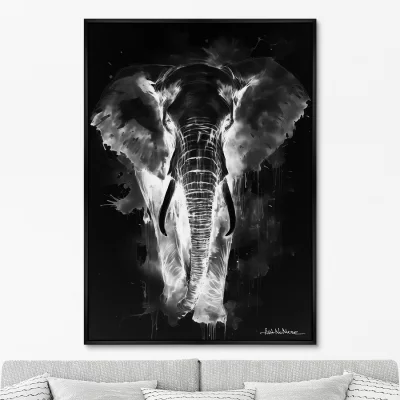 Постер на холсте Walking elephants 75X105 CM 6
