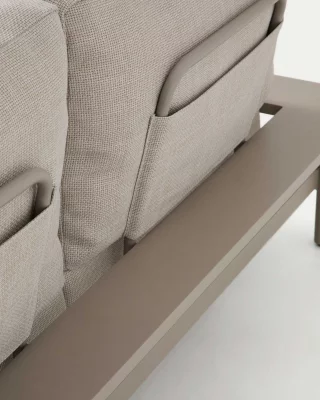 Алюминиевый угловой диван Vathi цвета тауп с правым шезлонгом 250X159 CM 5