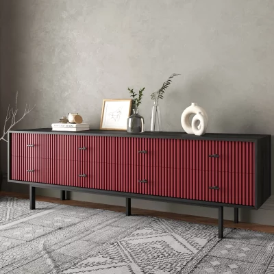 Комод Emerson 190X45X60 CM Red 4