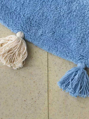 Хлопковый ковер Colorful Blue Ø140 CM 9