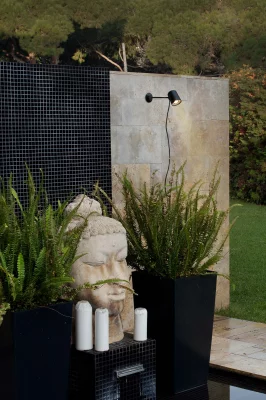 Уличное бра Flow черное 10X39 CM 5