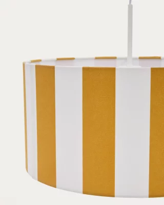 Потолочный абажур Ciral с жёлто-белыми полосами 40 CM 4
