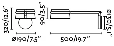 Бра Loop LED 19X50X32 CM 4