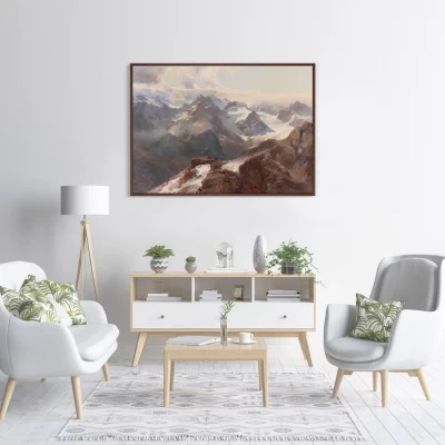 Постер на холсте Sylvretta vom grossen Maderer 105X75 CM 3