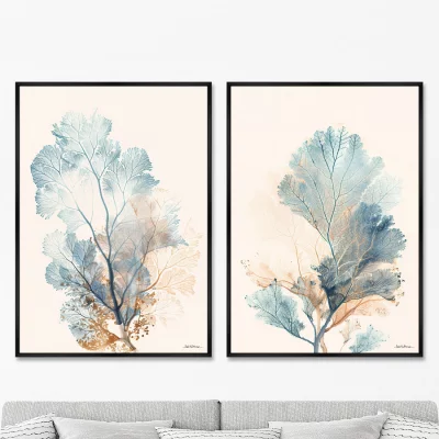 Композиция из двух репродукций картин на холсте Coral Symphony 75X105 / 75X105 CM 8