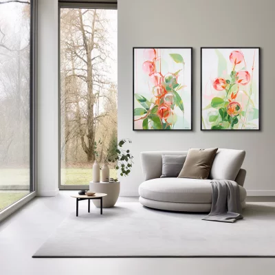 Набор из двух постеров на холсте Metamorfosis de la imaginacion 75X105 CM 4