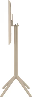 Стол пластиковый барный Sky Folding Bar 60X60X108 CM бежевый 4