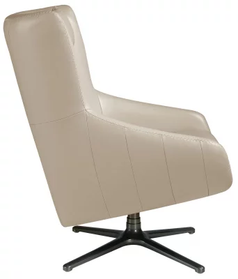 Поворотное кресло с кожаной обивкой Erik 76X90X100 CM 5