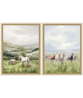 Картины с лошадьми, набор 2 предмета 60X3X80 CM 4