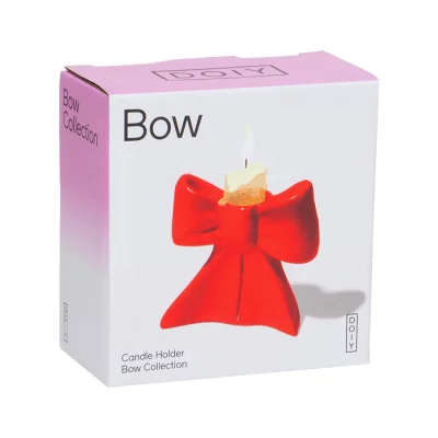 Подсвечник bow, 8 см, красный 4