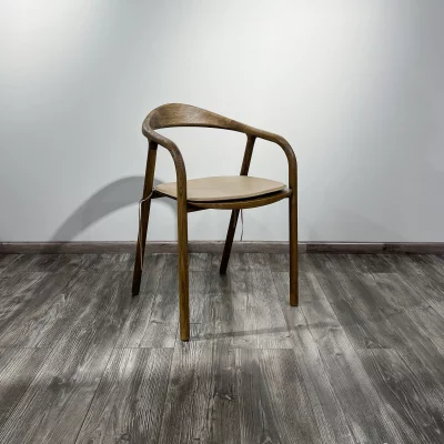 Подушка на стул Лугано из натуральной бежевой кожи 45X46.5X3 CM 4