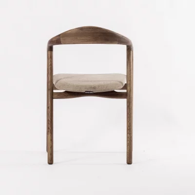 Стул Лугано бежево-коричневая ткань дуб тон терра 51X55X78 CM 5