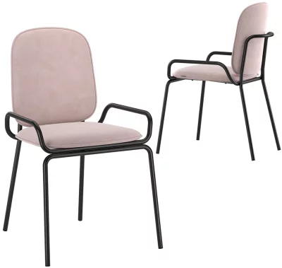 Стул Ror double frame 50X56X82 CM розовый 6