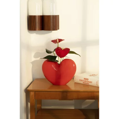 Ваза для цветов love, 15,5 см, красная 11