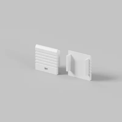 Комплектующие для профиля ALM-3535A-S-EC 35x35 белые 3
