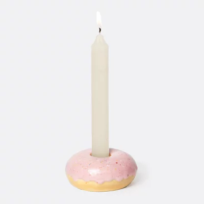 Подсвечник fast food, donut, D7 см, розовый 11