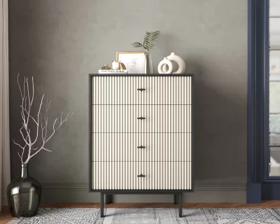 Комод вертикальный с четырьмя ящиками Emerson 80X45X110 CM 4