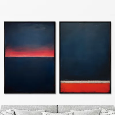 Набор из двух постеров на холсте Discovery of a light 75X105 / 75X105 CM 8