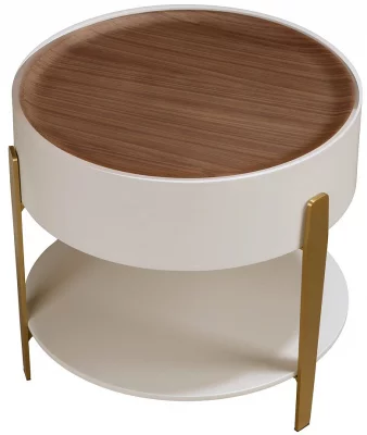 Круглый вспомогательный столик Roni 52X52X50 CM 3
