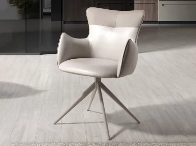 Поворотный стул из экокожи Alfonso 59X63X86 CM 4
