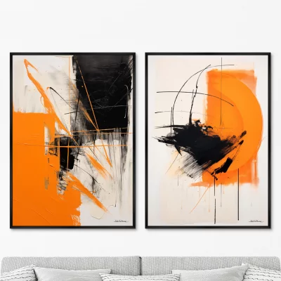 Набор из двух постеров на холсте Forms of Sunlight 75X105 / 75X105 CM 8