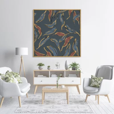 Постер на холсте Symphony of leaves 105X105 CM 3