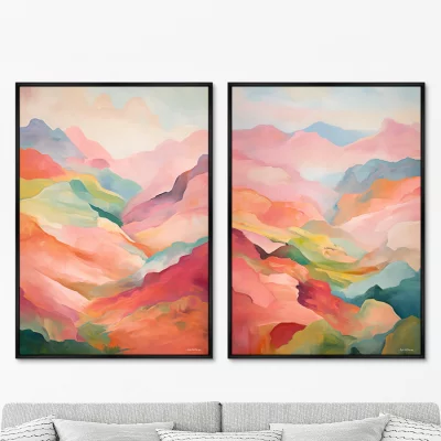 Набор из двух постеров на холсте The Hills 75X105 / 75X105 CM 8