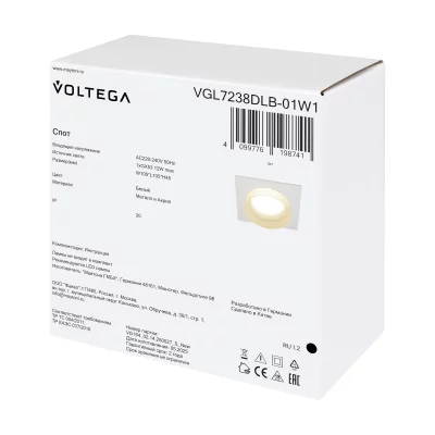 Встраиваемый светильник VGL7238DLB-01W1 6