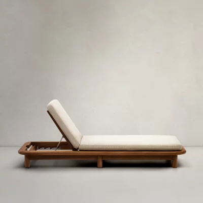 Шезлонг из тика Turqueta 74X200X25-77 CM 3