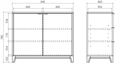 Комод Case 94X40X78 CM 7