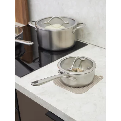 Подставка-прихватка под горячее smart helper, 19х18 см, бежевая 4