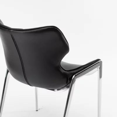Стул Найроби черная экокожа ножки хромированные 53X63.5X82 CM 7