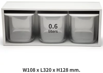 Набор из трёх контейнеров для хранения 600 ml 14