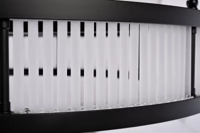 Подвесная люстра Ancona круглая чёрный матовый/прозрачное стекло 85X85 CM 3